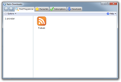 A Screenshot of Radio Downloader